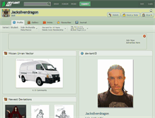 Tablet Screenshot of jacksilverdragon.deviantart.com