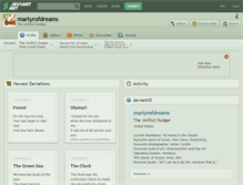 Tablet Screenshot of martyrofdreams.deviantart.com