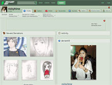Tablet Screenshot of nickyhime.deviantart.com