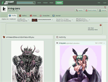 Tablet Screenshot of irving-zero.deviantart.com