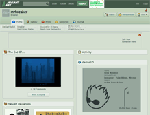 Tablet Screenshot of mrbreaker.deviantart.com
