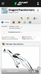 Mobile Screenshot of dragonstransformers.deviantart.com