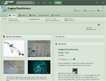 Tablet Screenshot of dragonstransformers.deviantart.com
