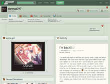 Tablet Screenshot of danmad297.deviantart.com