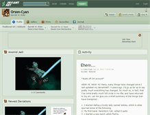 Tablet Screenshot of orson-cyan.deviantart.com