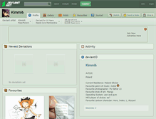 Tablet Screenshot of kimmi6.deviantart.com