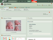 Tablet Screenshot of hello-pebbles.deviantart.com