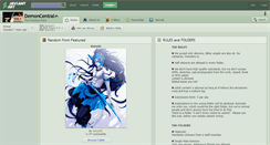 Desktop Screenshot of demoncentral.deviantart.com