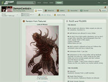Tablet Screenshot of demoncentral.deviantart.com