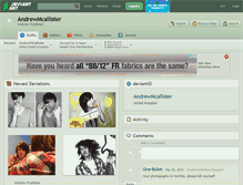 Tablet Screenshot of andrewmcallister.deviantart.com