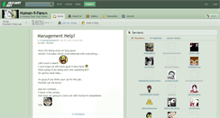 Desktop Screenshot of human-9-fans.deviantart.com