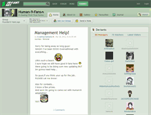Tablet Screenshot of human-9-fans.deviantart.com