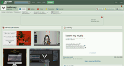 Desktop Screenshot of malik-trey.deviantart.com