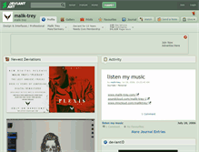Tablet Screenshot of malik-trey.deviantart.com