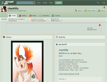 Tablet Screenshot of chantililly.deviantart.com