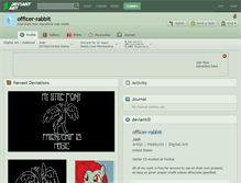 Tablet Screenshot of officer-rabbit.deviantart.com