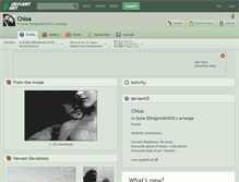 Tablet Screenshot of chloa.deviantart.com