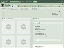 Tablet Screenshot of drmatty.deviantart.com
