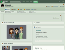 Tablet Screenshot of fishbizkit.deviantart.com