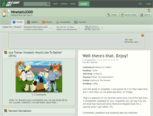 Tablet Screenshot of ninetails2000.deviantart.com