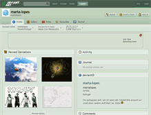 Tablet Screenshot of marta-lopes.deviantart.com