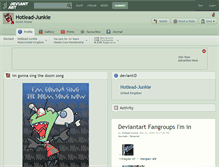 Tablet Screenshot of hotlead-junkie.deviantart.com