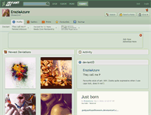 Tablet Screenshot of eraziaazure.deviantart.com