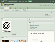 Tablet Screenshot of naruto-directory.deviantart.com