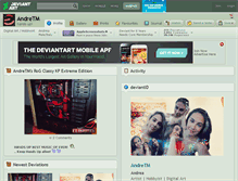 Tablet Screenshot of andretm.deviantart.com