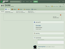 Tablet Screenshot of ourodan.deviantart.com