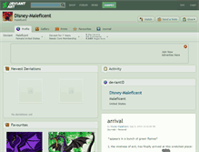Tablet Screenshot of disney-maleficent.deviantart.com