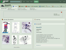 Tablet Screenshot of nova255.deviantart.com