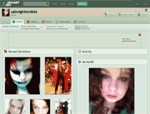 Tablet Screenshot of cainnightlord666.deviantart.com