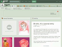Tablet Screenshot of paggo95.deviantart.com