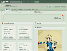 Tablet Screenshot of korin-fox.deviantart.com