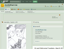 Tablet Screenshot of jinxxkidflash-club.deviantart.com
