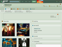 Tablet Screenshot of helencrow.deviantart.com