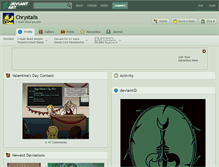 Tablet Screenshot of chrystalis.deviantart.com