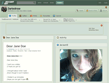 Tablet Screenshot of dartedrose.deviantart.com