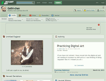 Tablet Screenshot of gothi-chan.deviantart.com