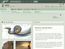 Tablet Screenshot of anolan.deviantart.com