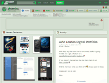 Tablet Screenshot of phoenixq.deviantart.com