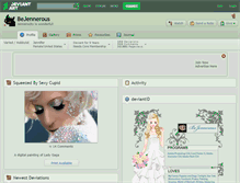 Tablet Screenshot of bejennerous.deviantart.com