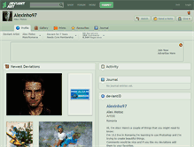 Tablet Screenshot of alexinho97.deviantart.com