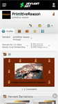 Mobile Screenshot of primitivereason.deviantart.com