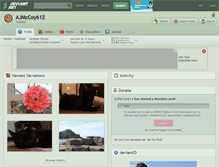 Tablet Screenshot of ajmccoy612.deviantart.com