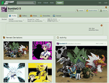 Tablet Screenshot of bumbleg15.deviantart.com
