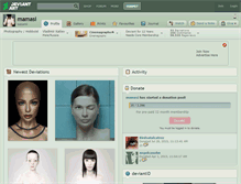 Tablet Screenshot of mamasi.deviantart.com