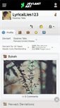 Mobile Screenshot of lyricallies123.deviantart.com