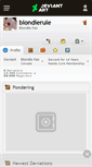 Mobile Screenshot of blondierule.deviantart.com